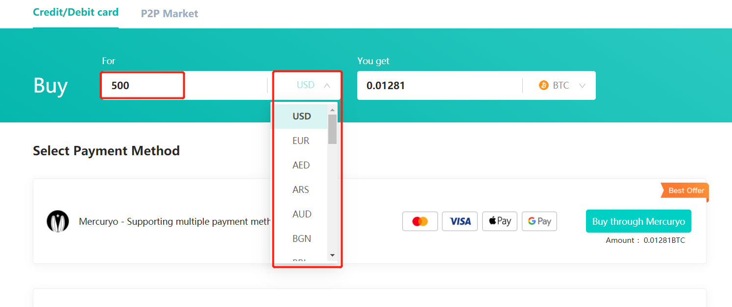 Credit Card】- Mercuryo Credit Card Purchase Guide – DigiFinex Help Center